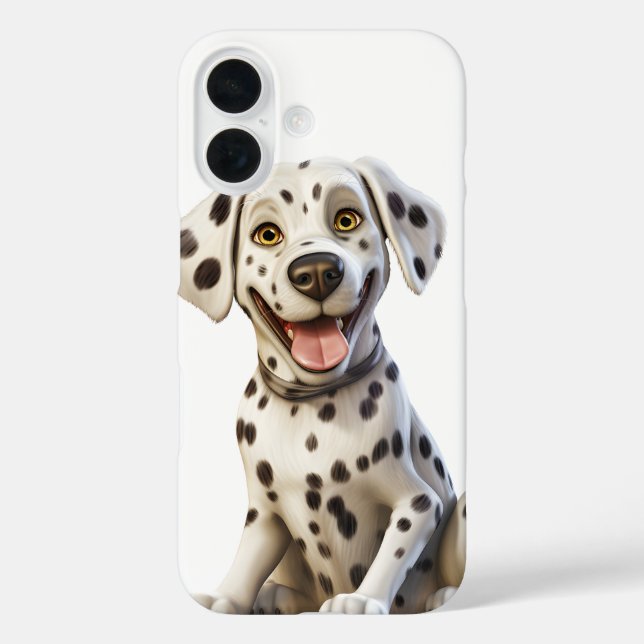 HAPPY FACED DALMATIAN PUPPY DOG Case-Mate iPhone CASE (Back)