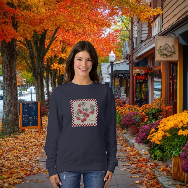 Happy Fall Apple Harvest Personalise Message/Name Sweatshirt (Creator Uploaded)