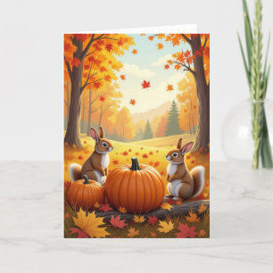 Happy Fall Card, Autumn Card, Fall Card