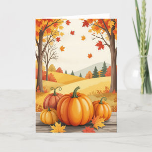 Happy Fall Card, Autumn Card, Fall Card