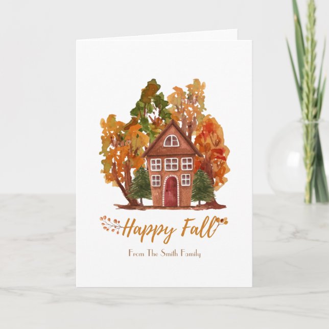 Happy Fall Cards  (Front)