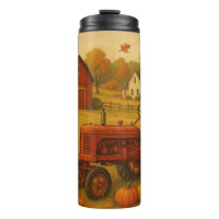Happy fall classic tractor and farm