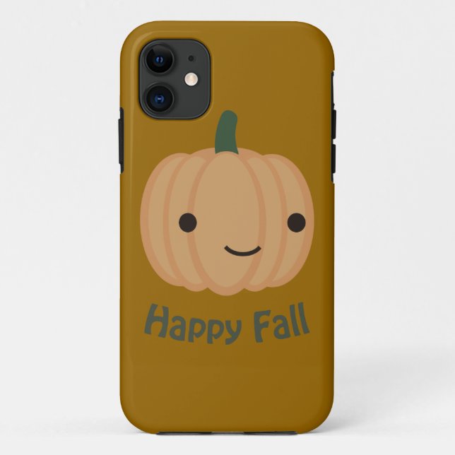 Happy Fall - Cute Pumpkin Case-Mate iPhone Case (Back)