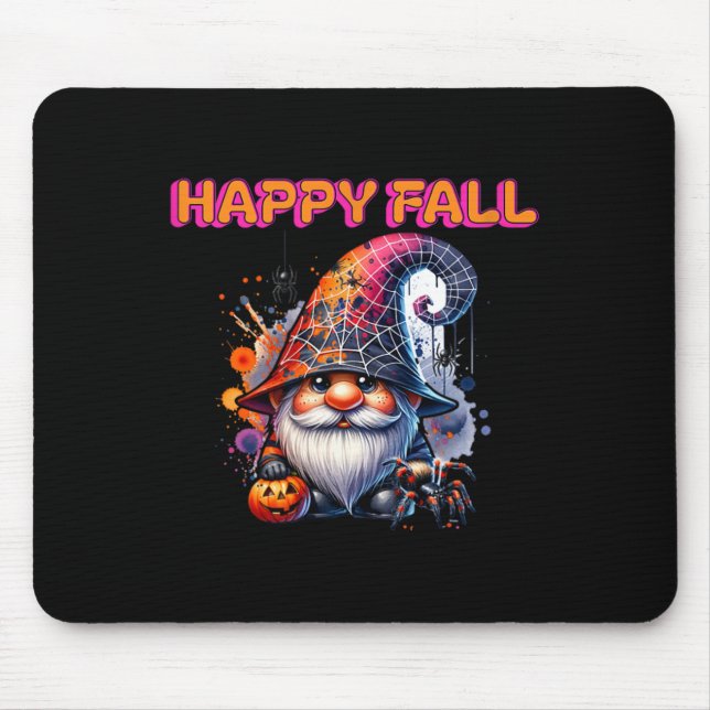 Happy Fall Gnome  Mouse Pad (Front)