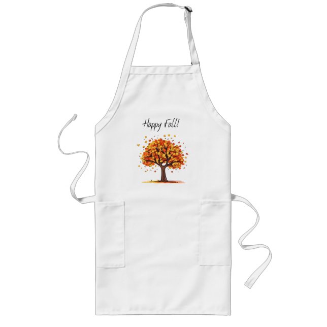 Happy Fall! Long Apron (Front)