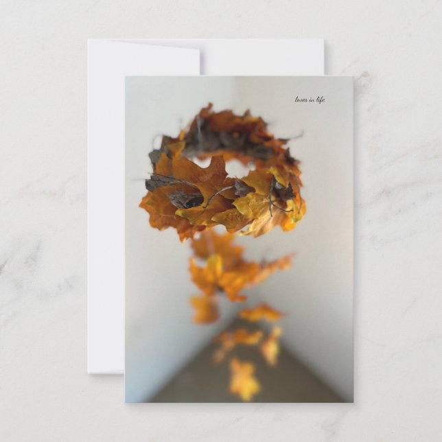 Happy Fall Mobile Card (Front)