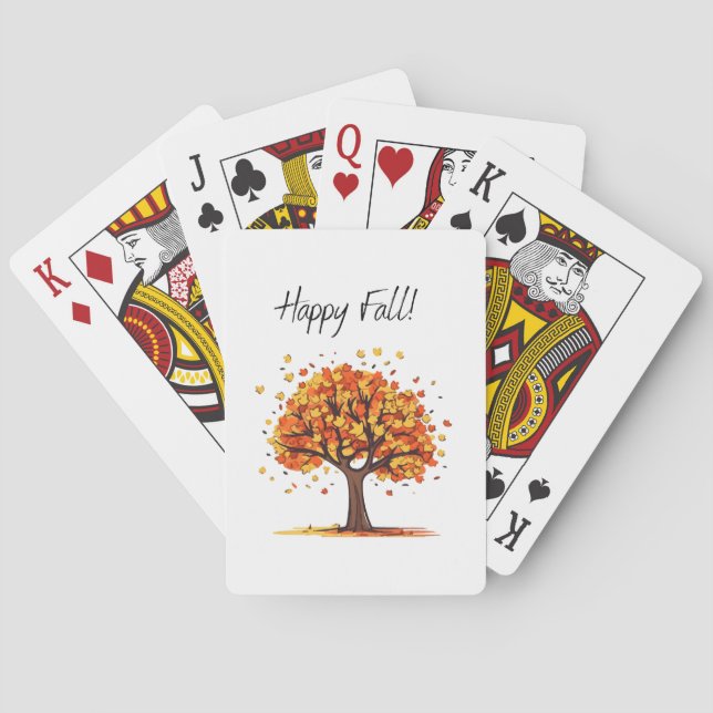 Happy Fall! Playing Cards (Back)