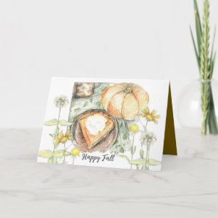 Happy Fall Pumpkin Pie Coffee Break Card