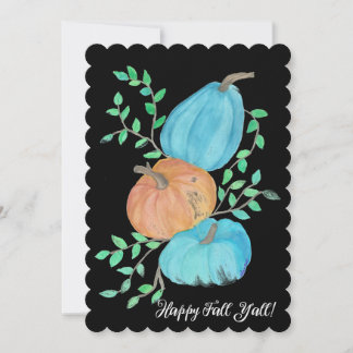 Happy Fall Pumpkins Holiday Card