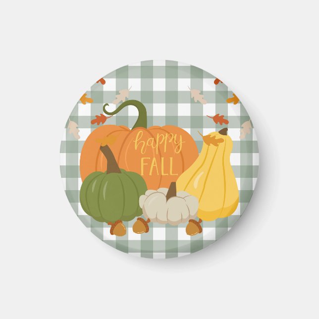  Happy Fall Pumpkins Magnet (Front)