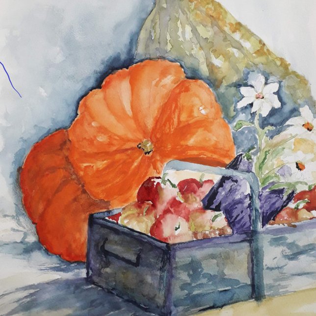 Happy fall pumpkins tea towel (Creator Uploaded)