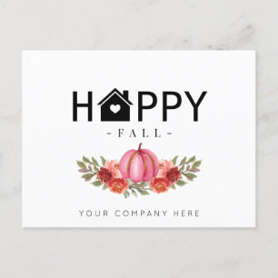 Happy Fall Real Estate Farming Postcard