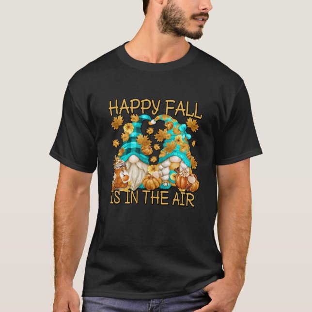 Happy Fall Saying For Women Pumpkin Spice Latte Co T-Shirt (Front)
