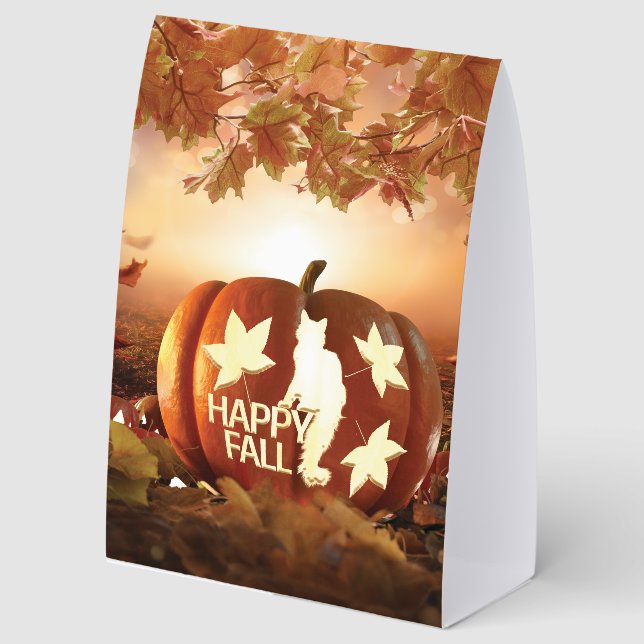 Happy Fall Table Tent (Front)