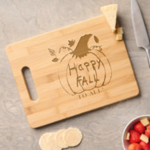 Happy Fall to All Pumpkin Autumn Leaves