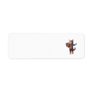 Happy Fall Y’all Autumn KittenReturn Address Label Return Address Label