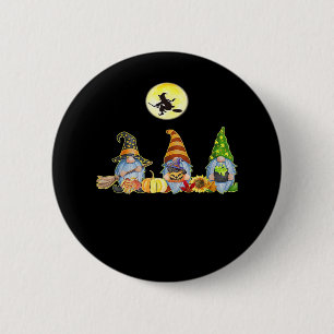 Happy Fall Y’all Cute Halloween Gnomes It’s Fall Y 6 Cm Round Badge