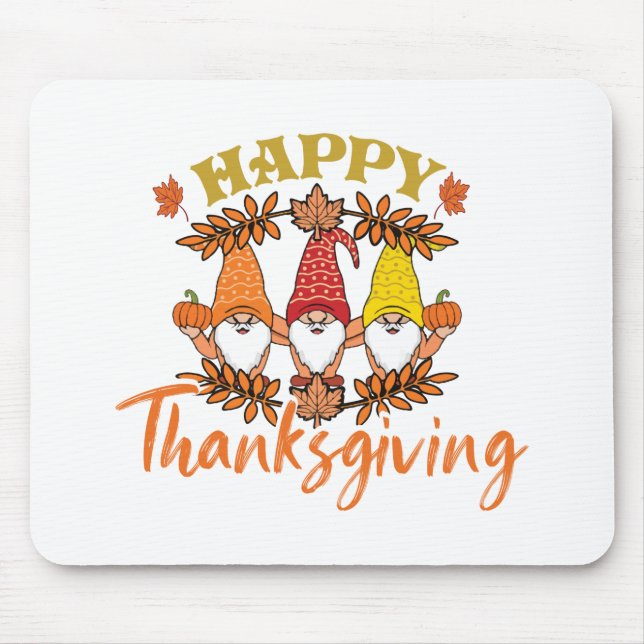 Happy Fall Y‘All for Thanksgiving funny Happy Fall Mouse Pad (Front)