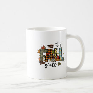 Happy Fall Y’all Pumpkin Leopard Its Fall Yall Wom Coffee Mug