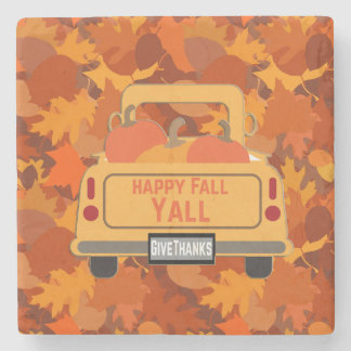 Happy Fall Yall - 1 Stone Coaster