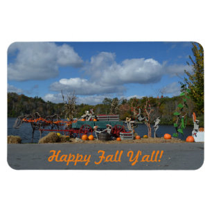 Happy Fall Y'all Autumn Display By Water Magnet