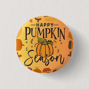Happy fall ya'll autumn harvest Thanksgiving love 3 Cm Round Badge