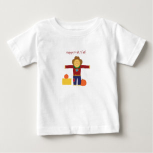 Happy Fall Y'all: Autumn scarecrow baby shirts