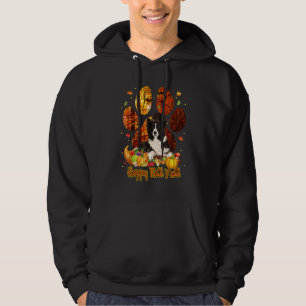 Happy Fall Y'all Border Collie Pilgrim Dog Paw Tha Hoodie