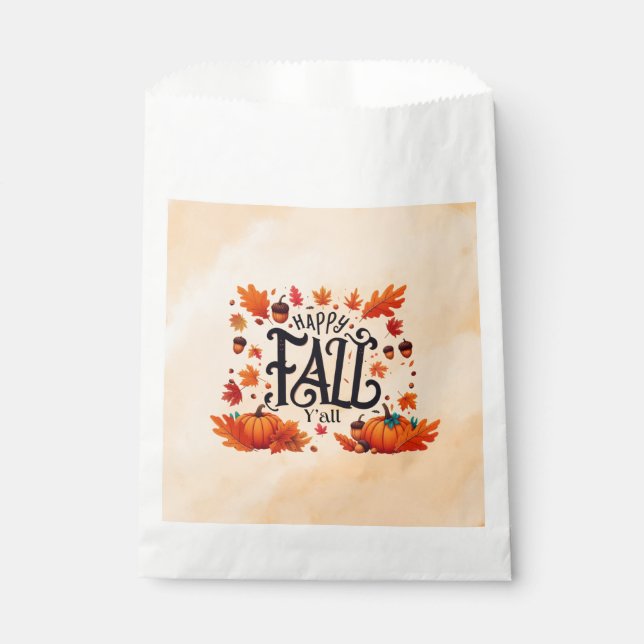 Happy Fall Y'all classic  Favour Bag (Front)