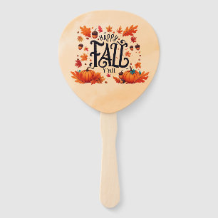 Happy Fall Y'all classic  Hand Fan