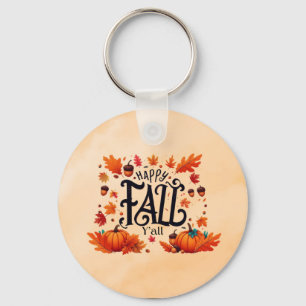 Happy Fall Y'all classic  Key Ring