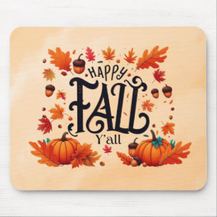 Happy Fall Y'all classic Mouse Pad