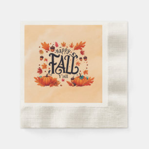 Happy Fall Y'all classic Napkin