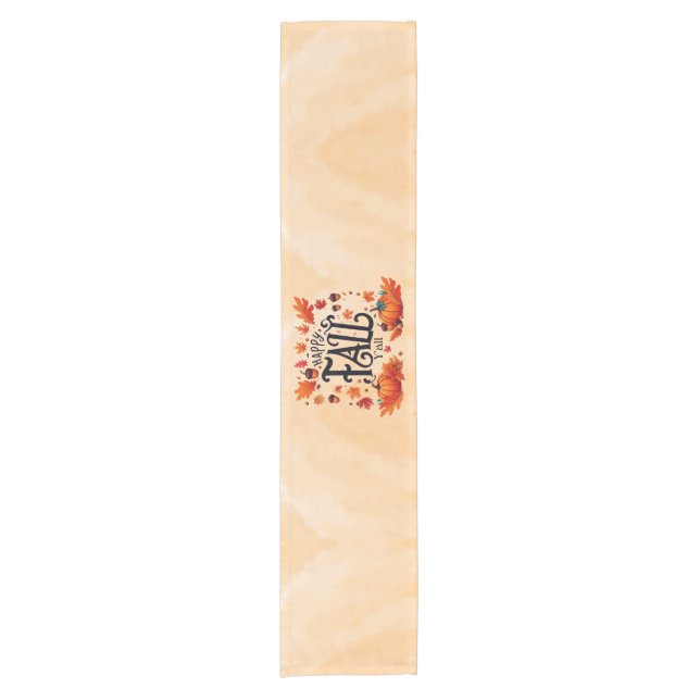 Happy Fall Y'all classic  Short Table Runner (Front)