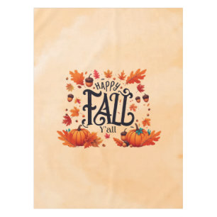 Happy Fall Y'all classic Tablecloth