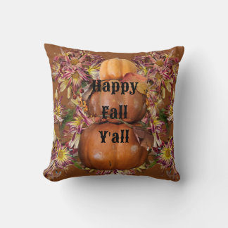 Happy Fall y'all Cushion