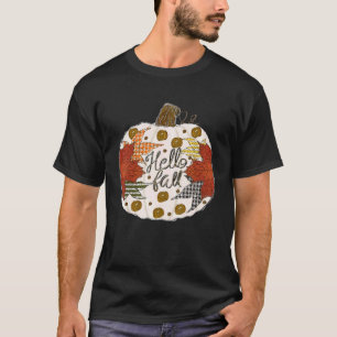 Happy Fall Y'all Fall Maple Leaf Pumpkin Autumn Th T-Shirt