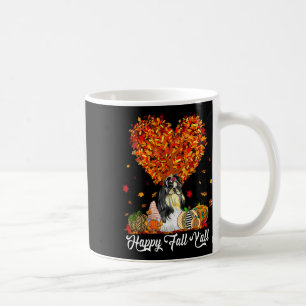 Happy Fall Y'all Funny Shih Tzu Autumn Pumpkins  Coffee Mug