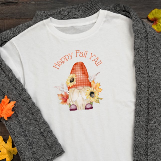 Happy Fall Y'All Gnome T-Shirt (Creator Uploaded)