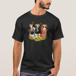 Happy Fall Y'all Heifer Cow Pumpkin Autumn Farm An T-Shirt