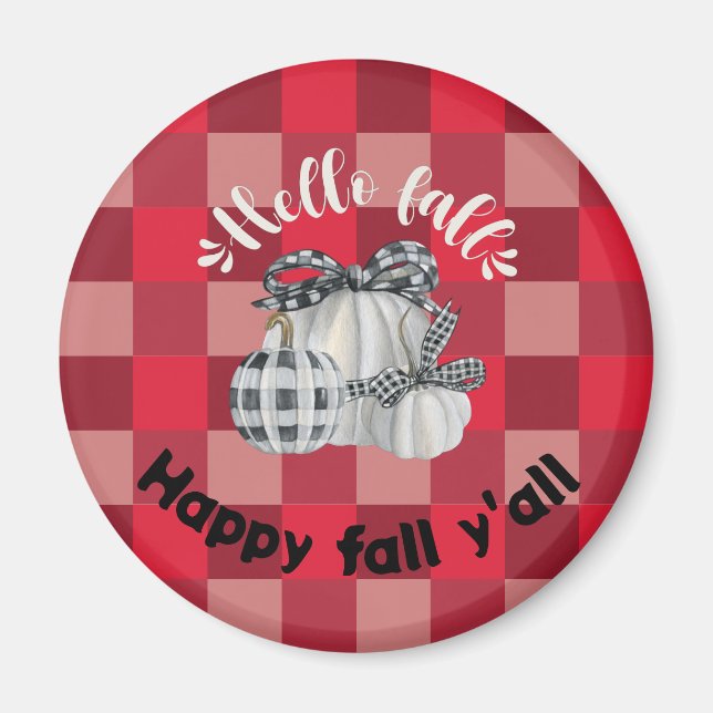 Happy Fall Y'all Magnet (Front)