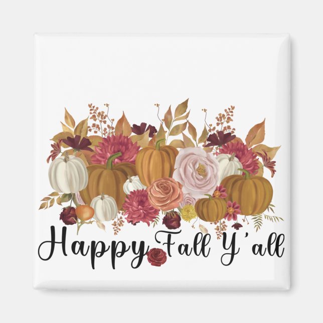 Happy Fall Y'all Magnet (Front)