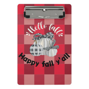 Happy Fall Y'all Mini Clipboard