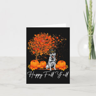 Happy Fall Y'all Pumpkin Australian Cattle Dog Tha Card