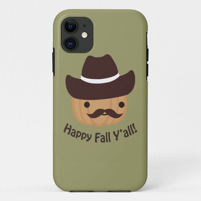 Happy Fall Y'all! Pumpkin Case-Mate iPhone Case (Back)