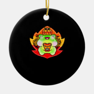 Happy Fall Y'all Pumpkin Fall Season Oversized Ceramic Ornament