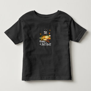 happy fall yall schnauzer dog thanksgiving toddler T-Shirt