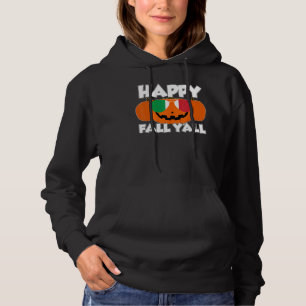 Happy Fall Y'all Thanksgiving Pumpkin Italy Glasse Hoodie