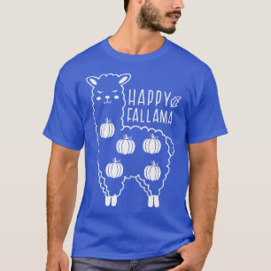 Happy Fallama Pumpkin Patch LLama Alpaca Autumn Ha T-Shirt