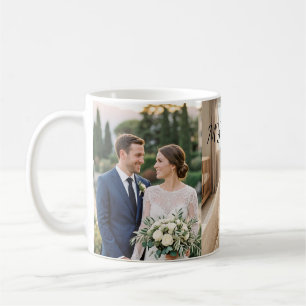 Happy Family 3 Photo Collage Coffee Mug